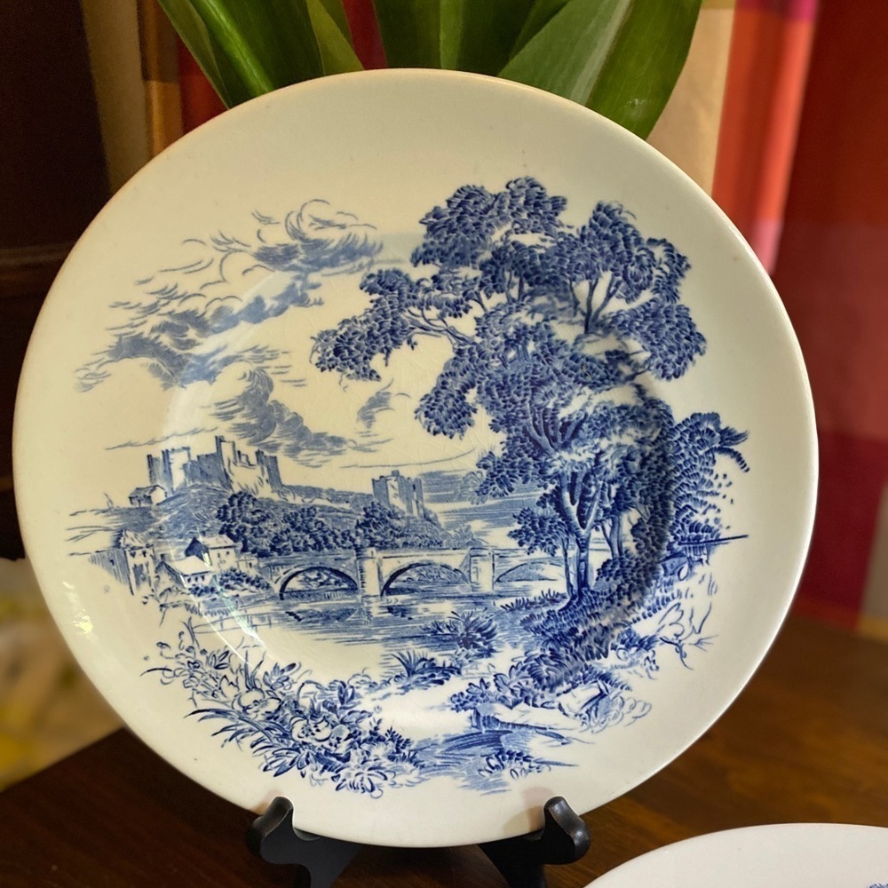 Set of 5 Vintage Enoch Wedgewood “Countryside” #547269 Dinner Plates 9 3/4”